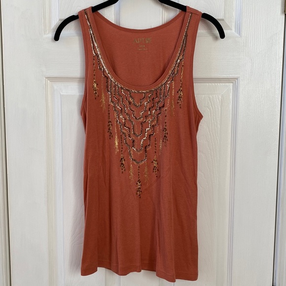 Apt 9 Rust Colored Tank Top - Picture 1 of 5
